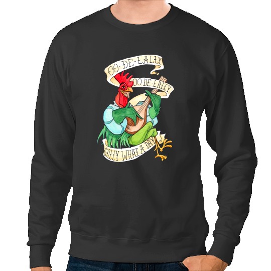 Disney Robin Hood Funny Alan A Dale Rooster OO De Lally Sweatshirts, Magic Kingdom WDW Sweatshirts