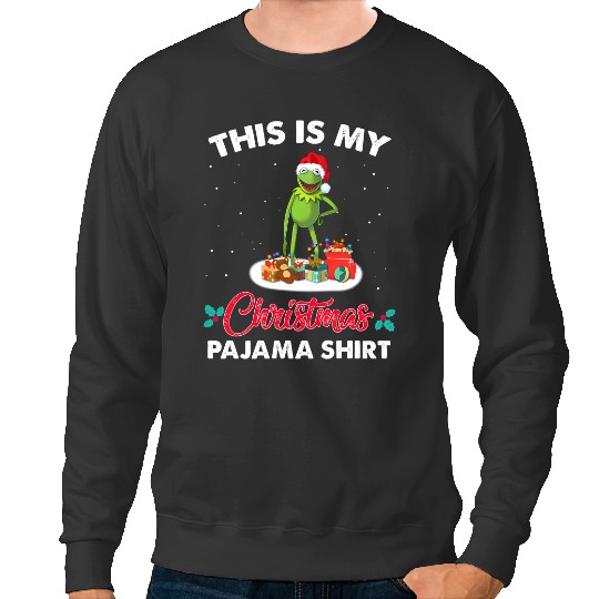Disney Santa Kermit Frog Christmas Muppets Sweatshirts