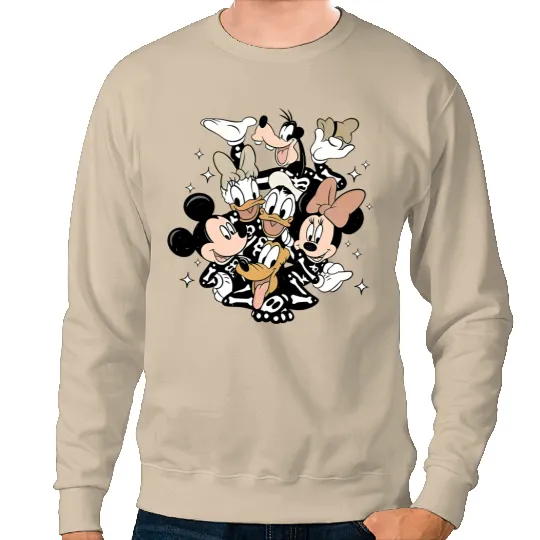 Disney Halloween Crop Top, Mickey Skeleton Crop Top Sweatshirts