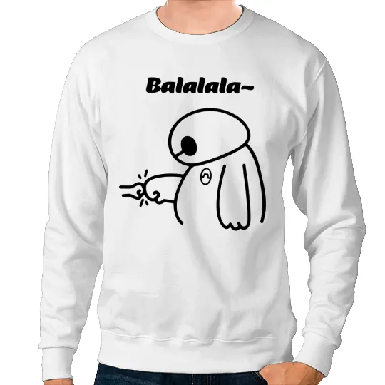 BaLaLaLa Disney Baymax Sweatshirts, Baymax Disney Sweatshirts, Baymax Sweatshirts, Disney Trip Sweatshirts, Disney Gift
