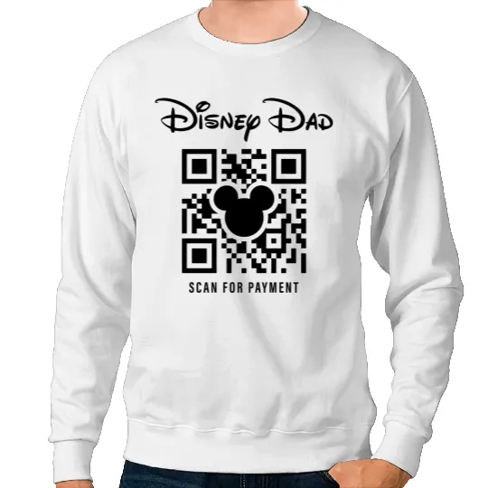 Retro Disney Dad Scan For Payment Sweatshirts, Disney Dad Unisex Sweatshirts, Fathers Day Sweatshirts, Gifts For Dad, Disney Family Sweatshirts