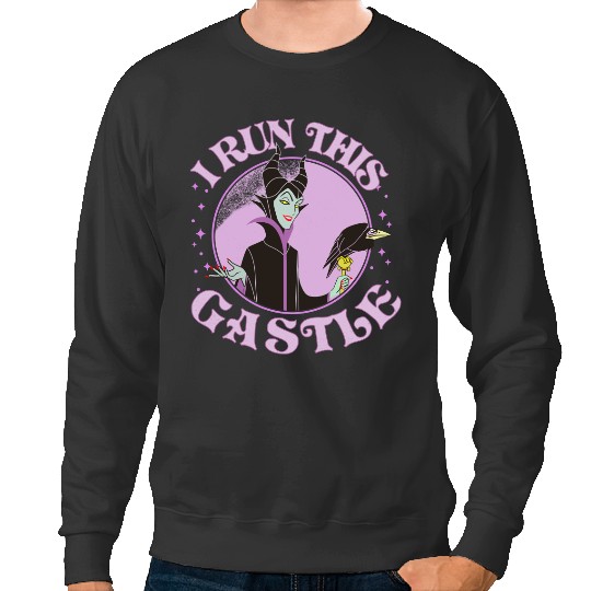 Disney Sleeping Beauty Villains Maleficent Runs This Castle Retro Sweatshirts, WDW Trip Unisex Sweatshirts