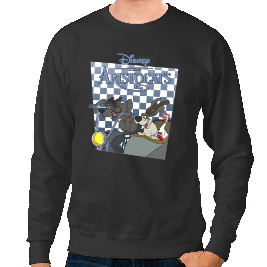 Disney Aristocats Checkerboard Poster Napoleon Lafayette Sweatshirts