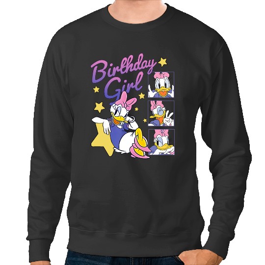 Discover Disney Daisy Duck Birthday Girl Sweatshirts, Disney Daisy Birthday Sweatshirts