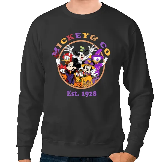 Discover Mickey and Co Halloween Sweatshirts, Disney Halloween Sweatshirts, Mickey and Friends Halloween Sweatshirts Sweatshirts