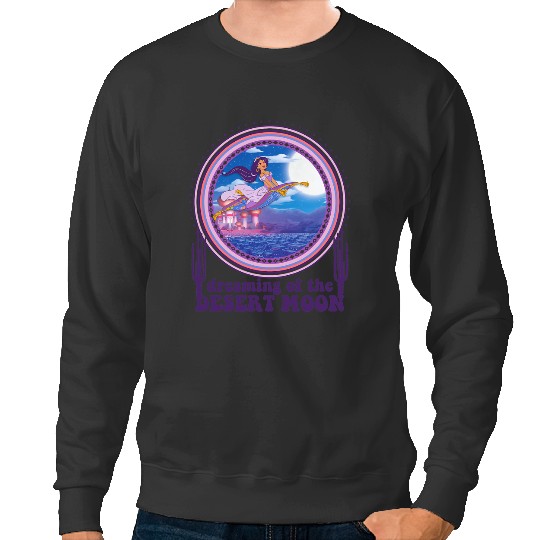 Disney Aladdin Jasmine On Magic Carpet Desert Moon Dream Sweatshirts
