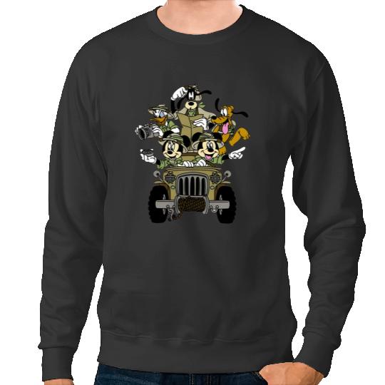 Mickey & Friends Animal Kingdom Safari Jeep Sweatshirts, Disney Sweatshirts