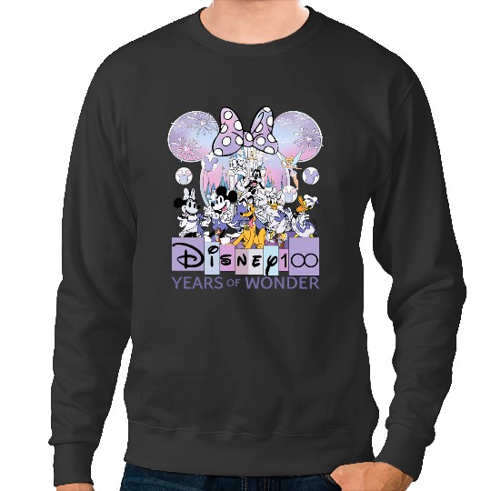 Discover Mickey and Friends Disney 100 Years of Wonder Sweatshirts, 100th Disney Anniversary Sweatshirts