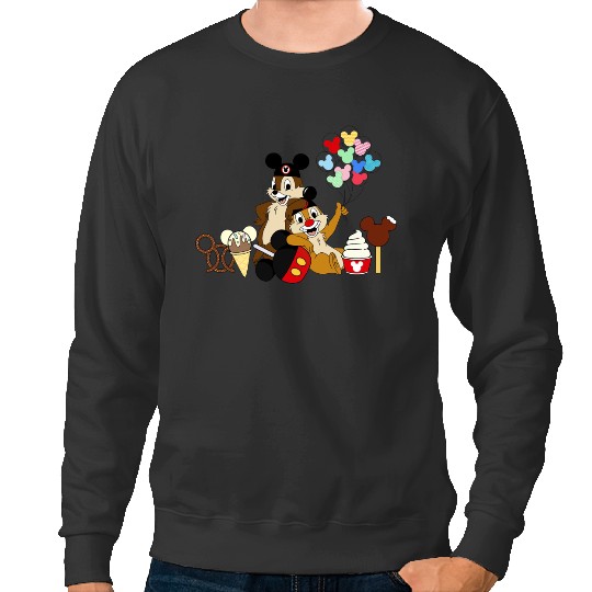Disney Family Sweatshirts | Disney Sibling Sweatshirts | Chip and Dale Snacks Sweatshirts