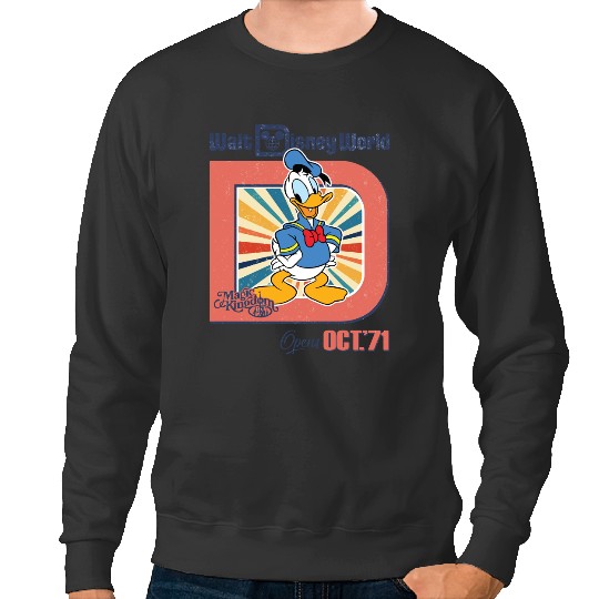 Discover Donald Duck Vintage Walt Disney World Opens 1971 Sweatshirts Vintage Disneyworld Sweatshirts