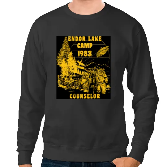 Disney Star Wars Sweatshirts, Endor Lake '83 Camp Counselor Sweatshirts, Wicket Ewoks Sweatshirts, Forest Summer Camp Sweatshirts