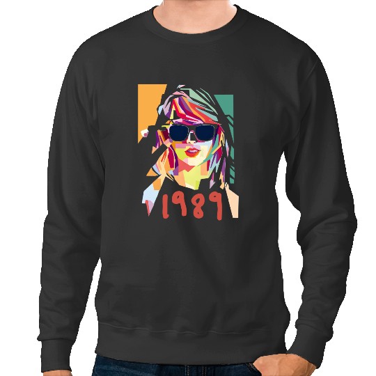 Discover Kids 1989 Watercolor Taylor Vintage Sweatshirts, Taylor Inspired Sweatshirts 1989