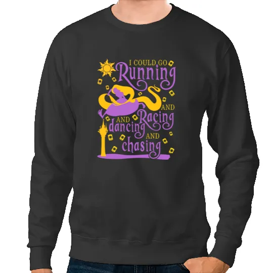 I Could Go Running and Racing Sweatshirts, Rapunzel Tangled Sweatshirts, runDisney Princess Sweatshirts,