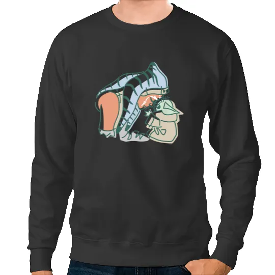 Grogu and Ahsoka Tano Sweatshirts, Disney Star Wars Sweatshirts