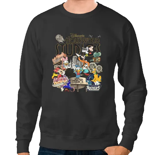 Vintage Disney Hollywood Studios 2023 Sweatshirts, Mickey and Friends Sweatshirts, Disney Family Vacation 2023 Sweatshirts