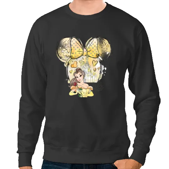 Disney Princess Sweatshirts, Watercolor Princess Sweatshirts, Belle Princess Sweatshirts