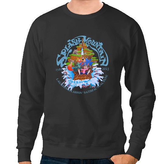 Retro Disneyland Splash Mountain Sweatshirts, Vintage Disney Sweatshirts, Disney Splash Mountain Sweatshirts
