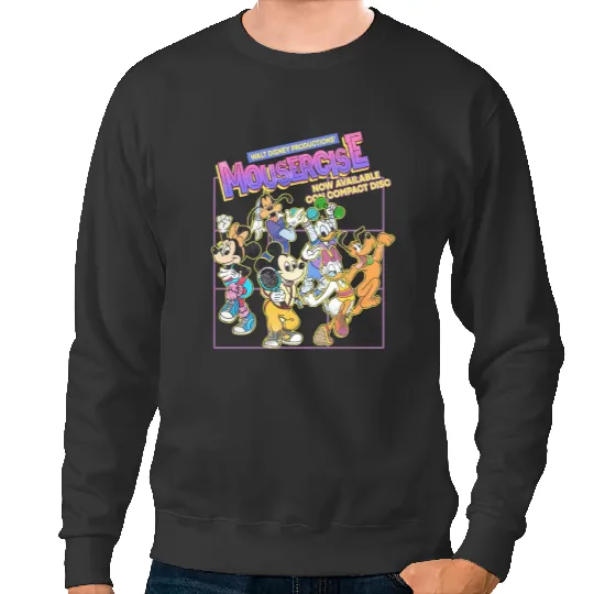 Vintage Disney Mousercise 90's Promotional Sweatshirts, Disney Sweatshirts