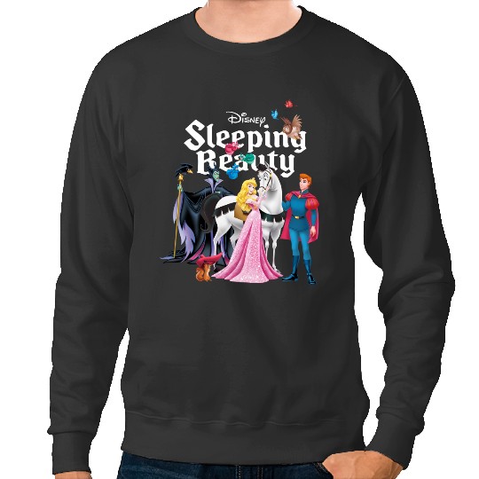Disney Sleeping Beauty Characters Sweatshirts, Princess Aurora,Prince Phillip,Maleficent,Disneyland Family Trip Gift Unisex Sweatshirts Kid Sweatshirts