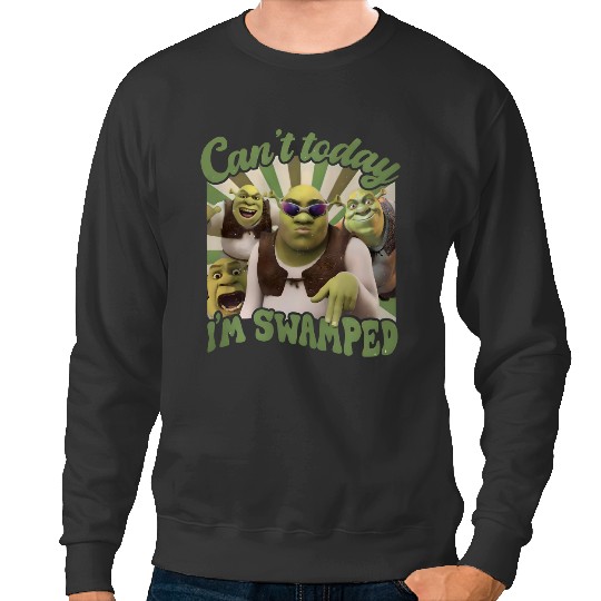 Shrek Sweatshirts, Can't Today I'm Swamped Vintage Sweatshirts, Disney Fiona Princess Sweatshirts