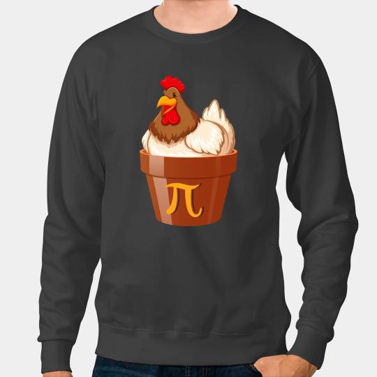 Chicken Poultry Funny Chicken Pot Pi Day Pie Math Lover Geek 3.14 Gift Sweatshirts