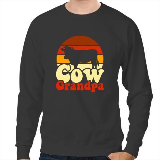 Cattle Cow Grandpa. The bests Grandpa Fathers Day Grandad Cow Lover Sweatshirts