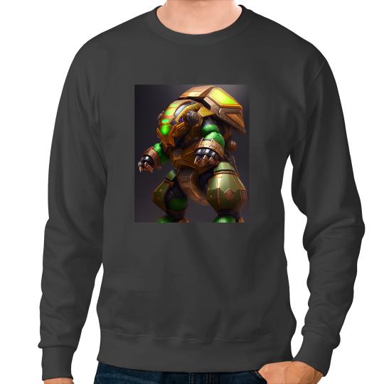 KV9 Turtle Armored Turtle Behemoth Robotic Futuristic Robot Art Sweatshirts