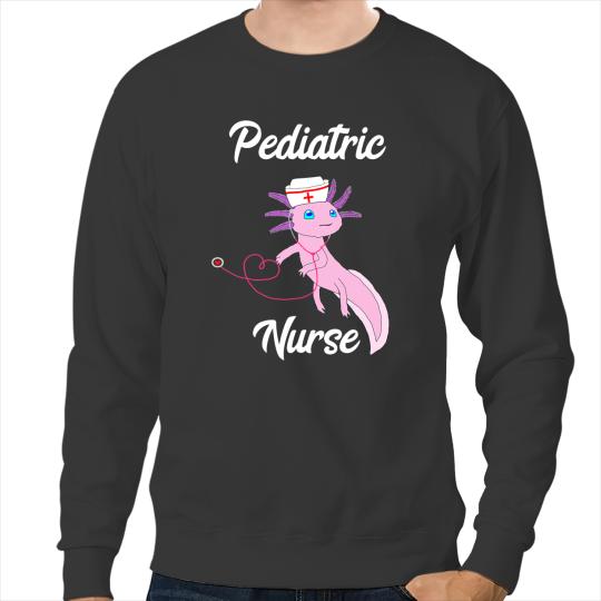 Axolotls Animals Nursing Pediatric nurses Axolotls Funny Mexican Salamander Nursing Axo Sweatshirts