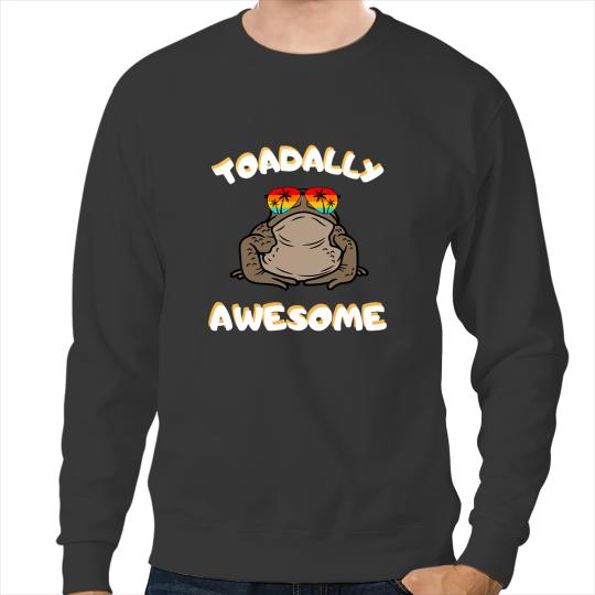 Frog Gift Toatally Awesome Frog Toad Toadally Awesome cut kid design Sweatshirts