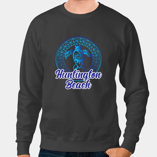 KV9 Turtle Huntington Beach Souvenirs californias Tribal Sea Turtle Sweatshirts