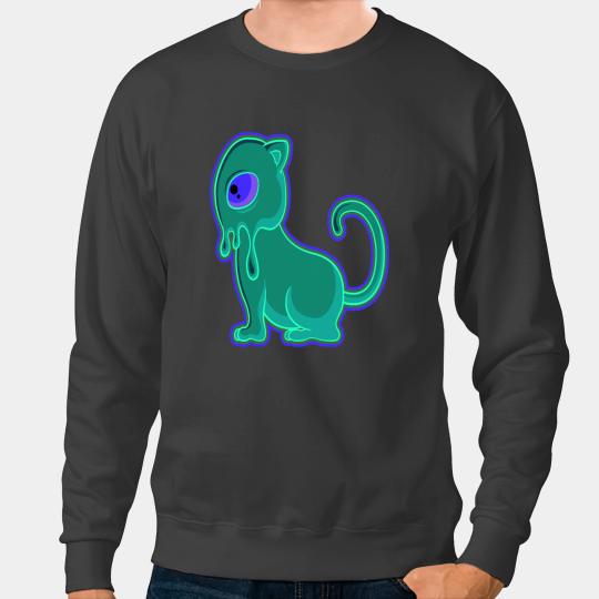 Cat Paws Alien Space Cat Space Kitten EDM Melt Sweatshirts