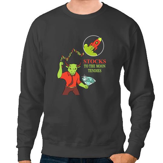 Dinosaur Dino Dino Stocks To Moon Day Trader Meme Investor Forex Capitalism Sweatshirts