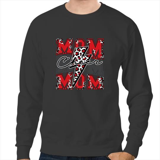 Cheerleader Gift Cheer Mom Cheerleader Leopard Cheetah Lightning Bolt Sweatshirts