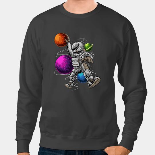 Basketball Gift Astronauts Basketball Astronaut Planets Outer Space Sports Team Player Sweatshirts