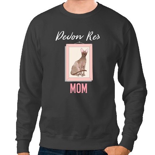 Cat Paws Proud devon rex cat mom funny meme Sweatshirts