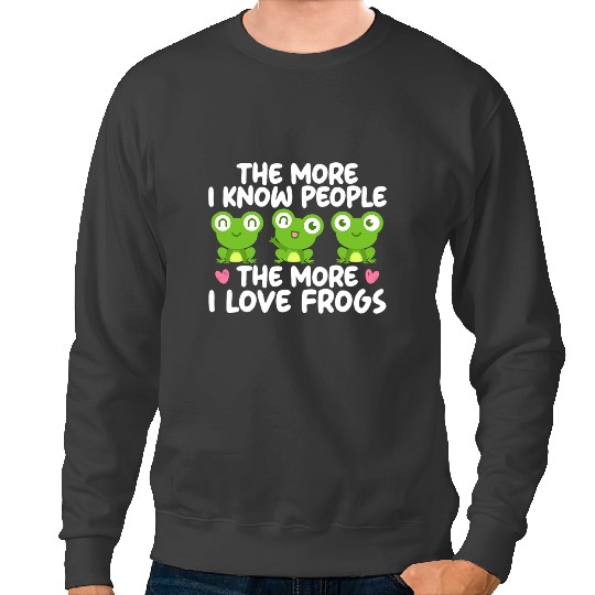 Frog Gift Animal Tadpole Toad Egg Herpetology Frog Sweatshirts
