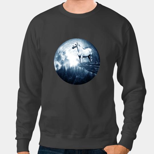 Funny Horse Moon Horse s for Women Men Kids Girls Boy Horse Sweatshirts