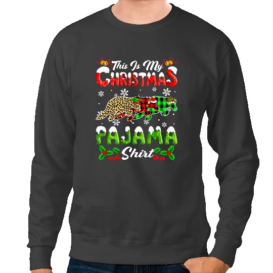 Platypus Gift This Is My Christmas Platypuses Pajama xmass Elf Santa Hat Sweatshirts