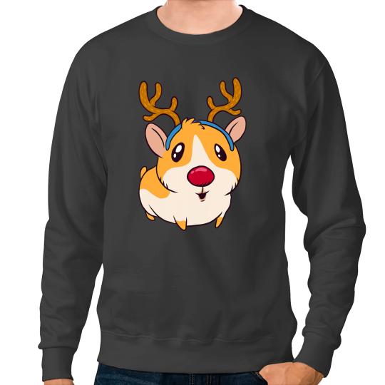 GP Guinea Pig Cute Christmas Santa guinea pig Happy Holidays Sweatshirts