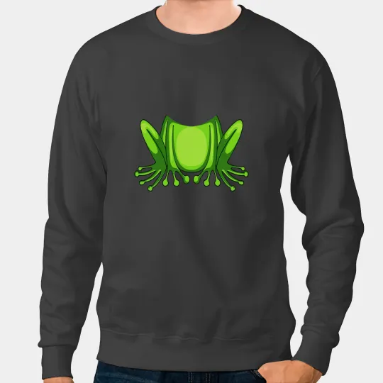 Frog Gift Costume Toad Kids Cute Frog Halloween Funny 2 Sweatshirts