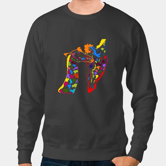 Giraffe Gift Mother Son 2daughter 2cute giraffes gift Sweatshirts
