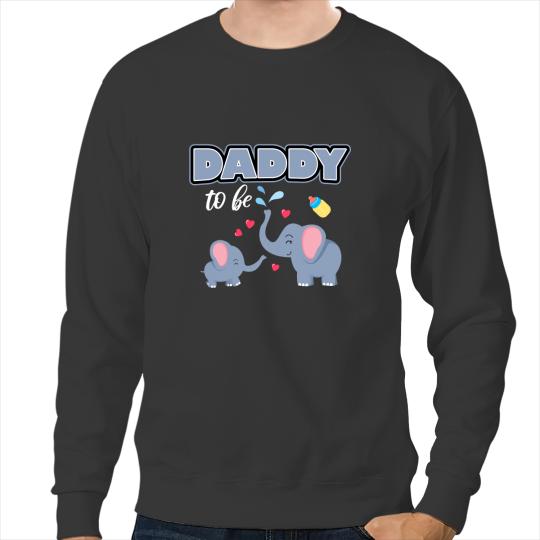 Elephants Lover Daddy To Be Wife Pregnancy Elephant Lovers Sweatshirts