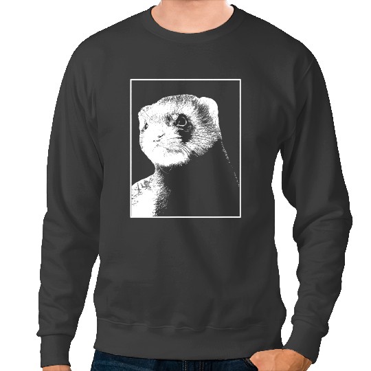 Ferret Gift Cute Weasel Furry Animal Ferret Sweatshirts