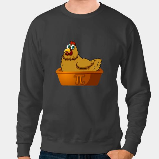 Chicken Poultry Pi Day Math Chicken Pot Pie Funny Geek Nerd Math Farmer Pi Sweatshirts