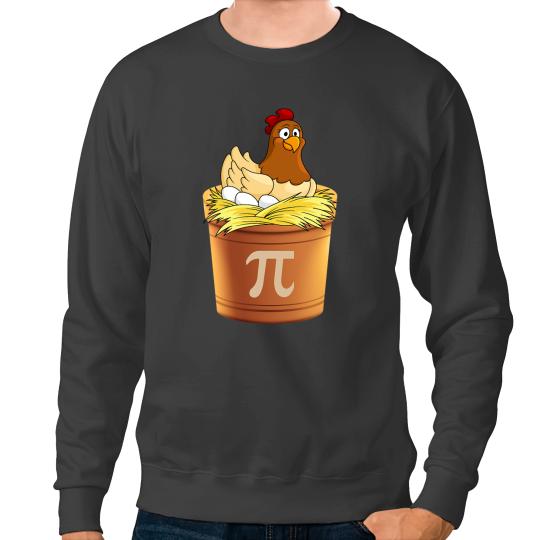 Chicken Poultry Pot PI Day 2Funny Graphic Math Farmer Pi Day Pun Sweatshirts