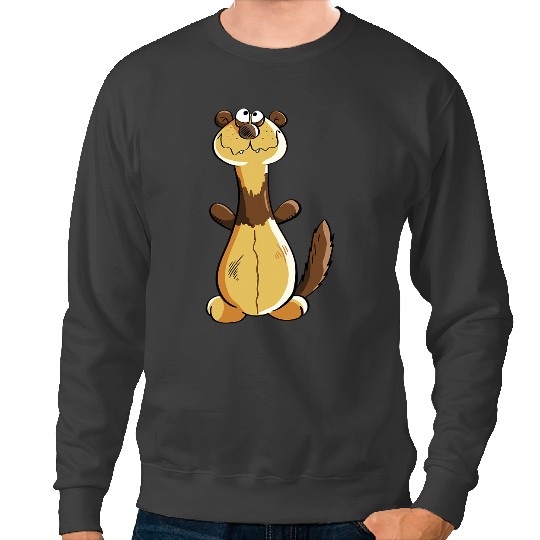 Ferret Gift Funky Ferret Or Weasel I Gift For Ferret Lover Sweatshirts