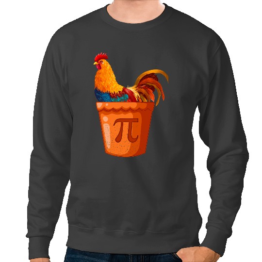 Chicken Poultry Pot Pi 2Math Teacher 2Math Humor 2Funny Pi Day Sweatshirts