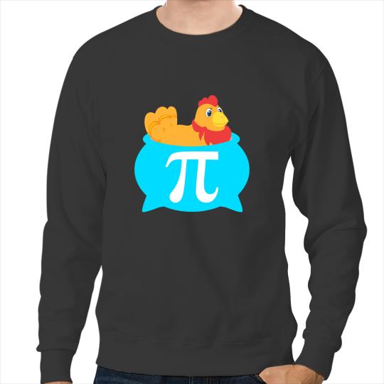 Chicken Poultry Pot Pie Math Geek March 14 Pi Day Teacher Professor Sweatshirts
