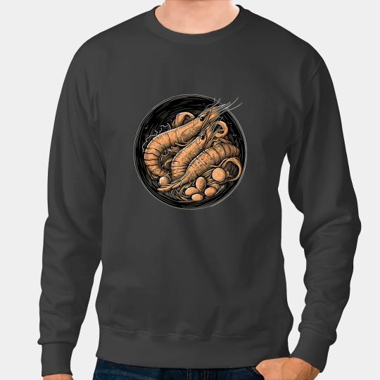 Shrimp Gift Prawn Pasta Noodles Italian Seafood Sweatshirts