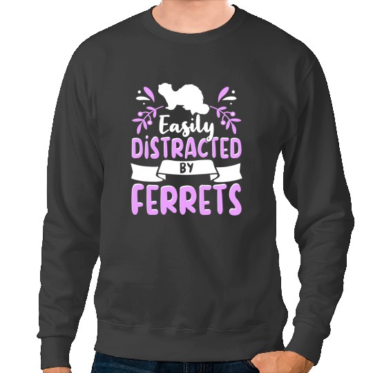 Ferret Gift Outfit for Ferret Lovers Apparel Women Girls 1 Sweatshirts